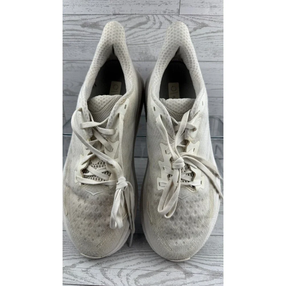 Hoka One One Clifton 9 1127895-WWH White 8.5B Womens Sneakers Running Shoes #190